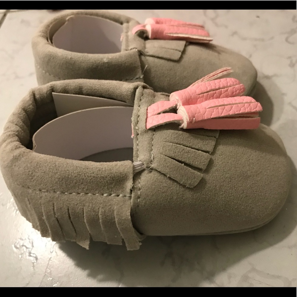 Suede Fringe Moccasins